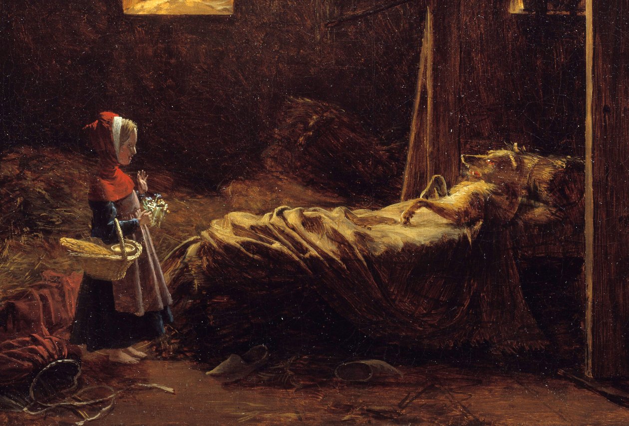 Little Red Riding Hood (detail) by Francois Richard Fleury