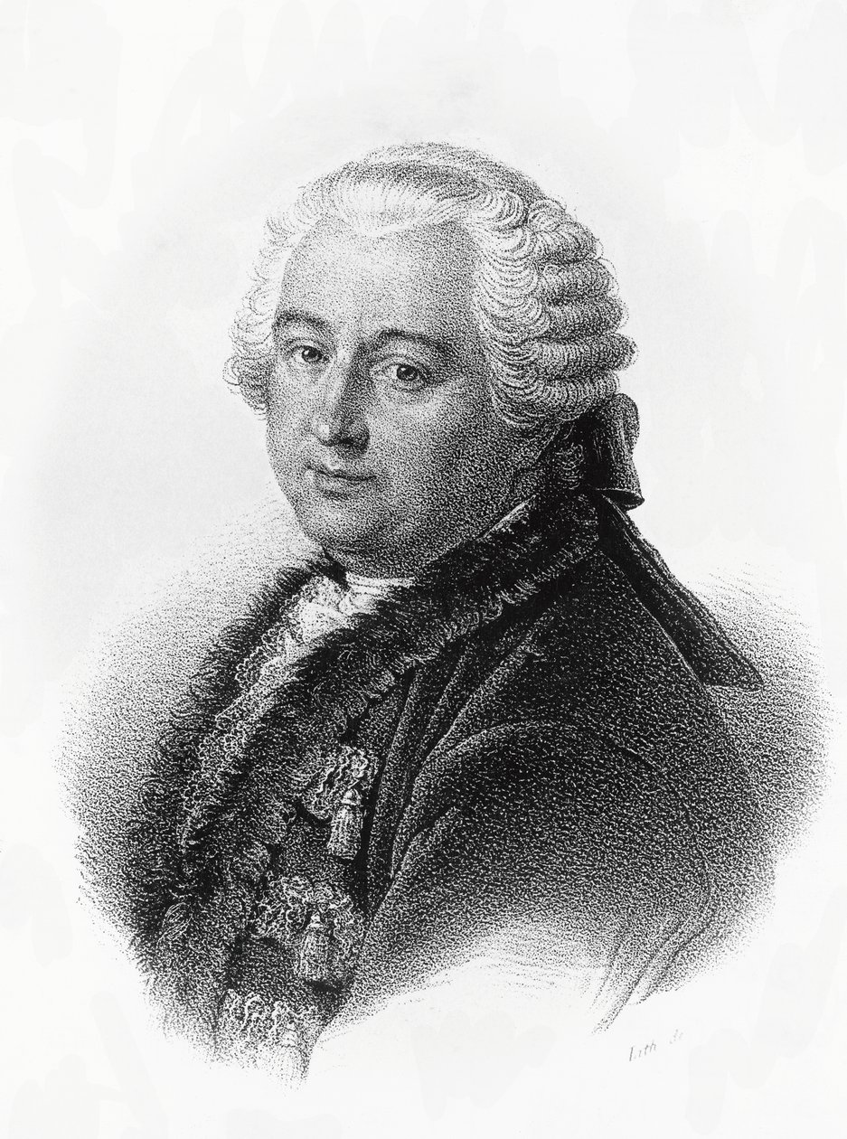 Portrait of Claude-Adrien Helvetius, French writer and philosopher by Francois Seraphin Delpech
