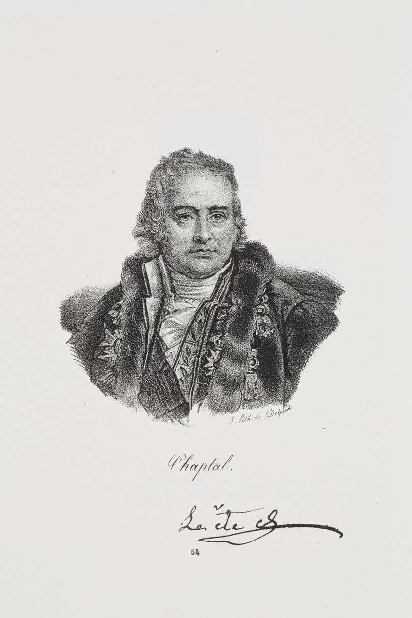 Portrait of Jean Antoine Chaptal by Francois Seraphin Delpech
