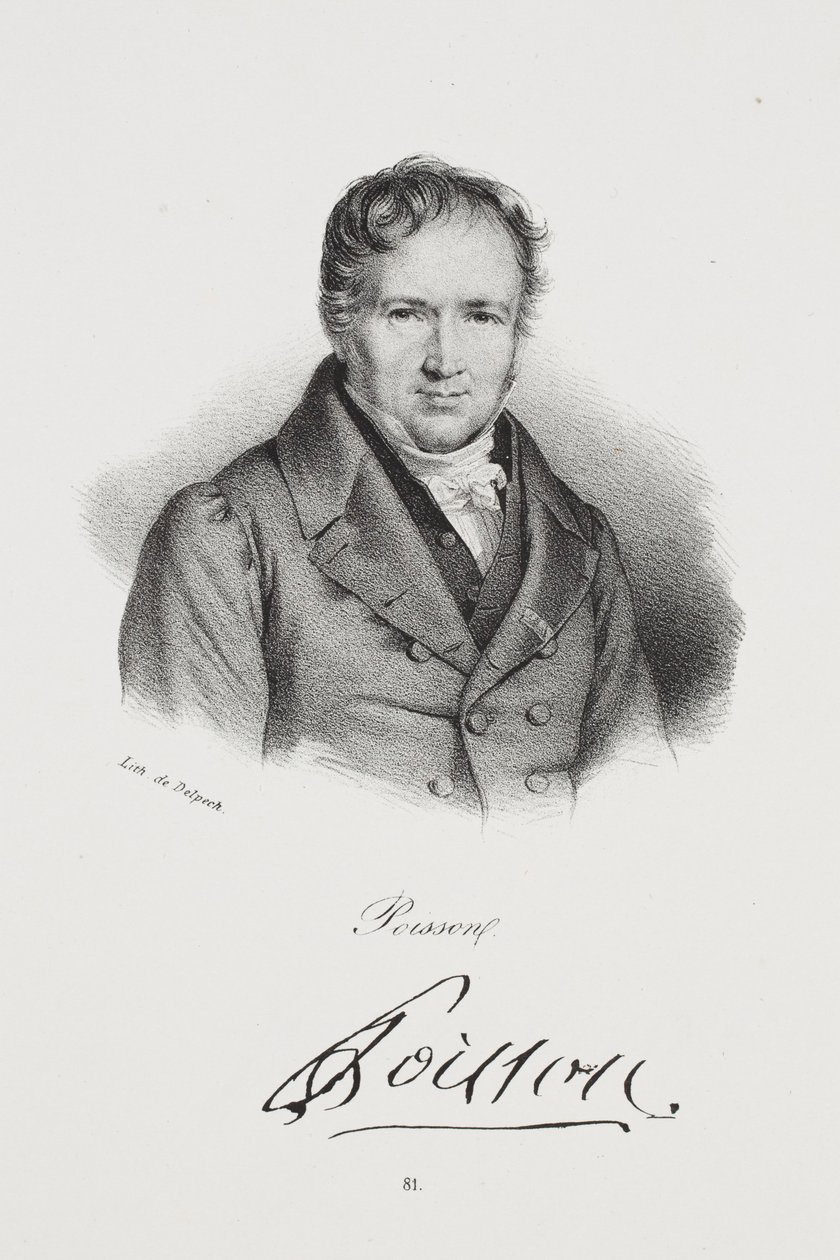 Portrait of Siméon Denis Poisson by Francois Seraphin Delpech