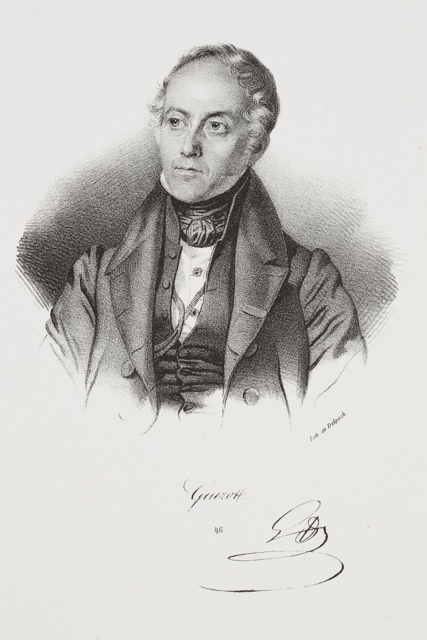 Portrait of the Politician François Pierre Guillaume Guizot by Francois Seraphin Delpech