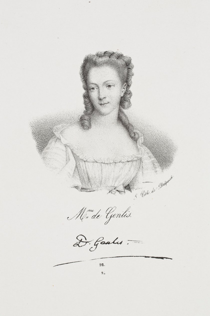 Portrait of the Writer Félicité de Genlis by Francois Seraphin Delpech
