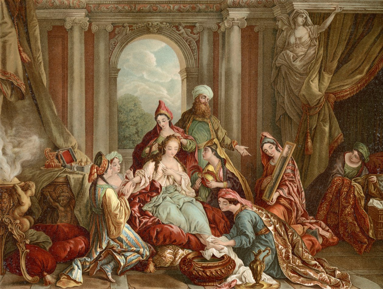 Esther is Decorated for the King by Francois de after Troy