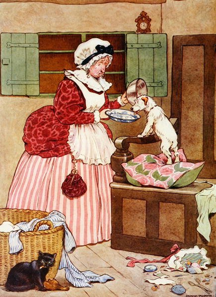 Old Mother Hubbard, illustration from The Beautiful Book of Nursery ...