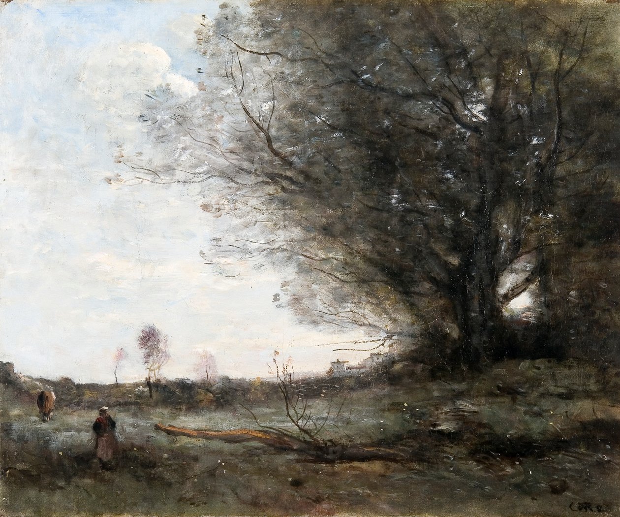 A Surrey Landscape by Frank Dicksee