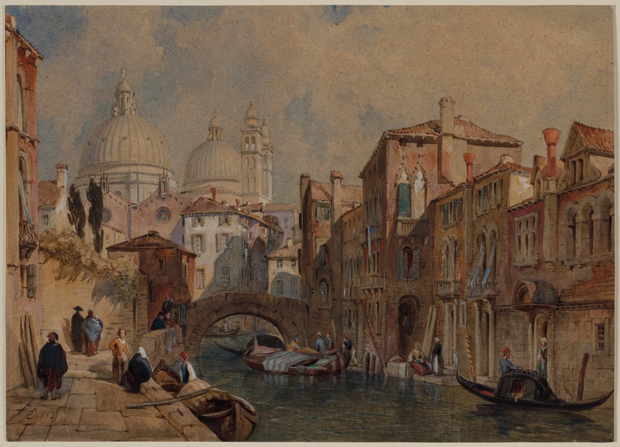 View of Venice: The Dome of Santa Maria della Salute by Frank Dillon