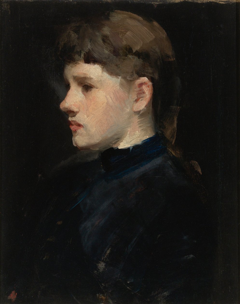 Portrait of a Lady (Head of a girl) by Frank Duveneck