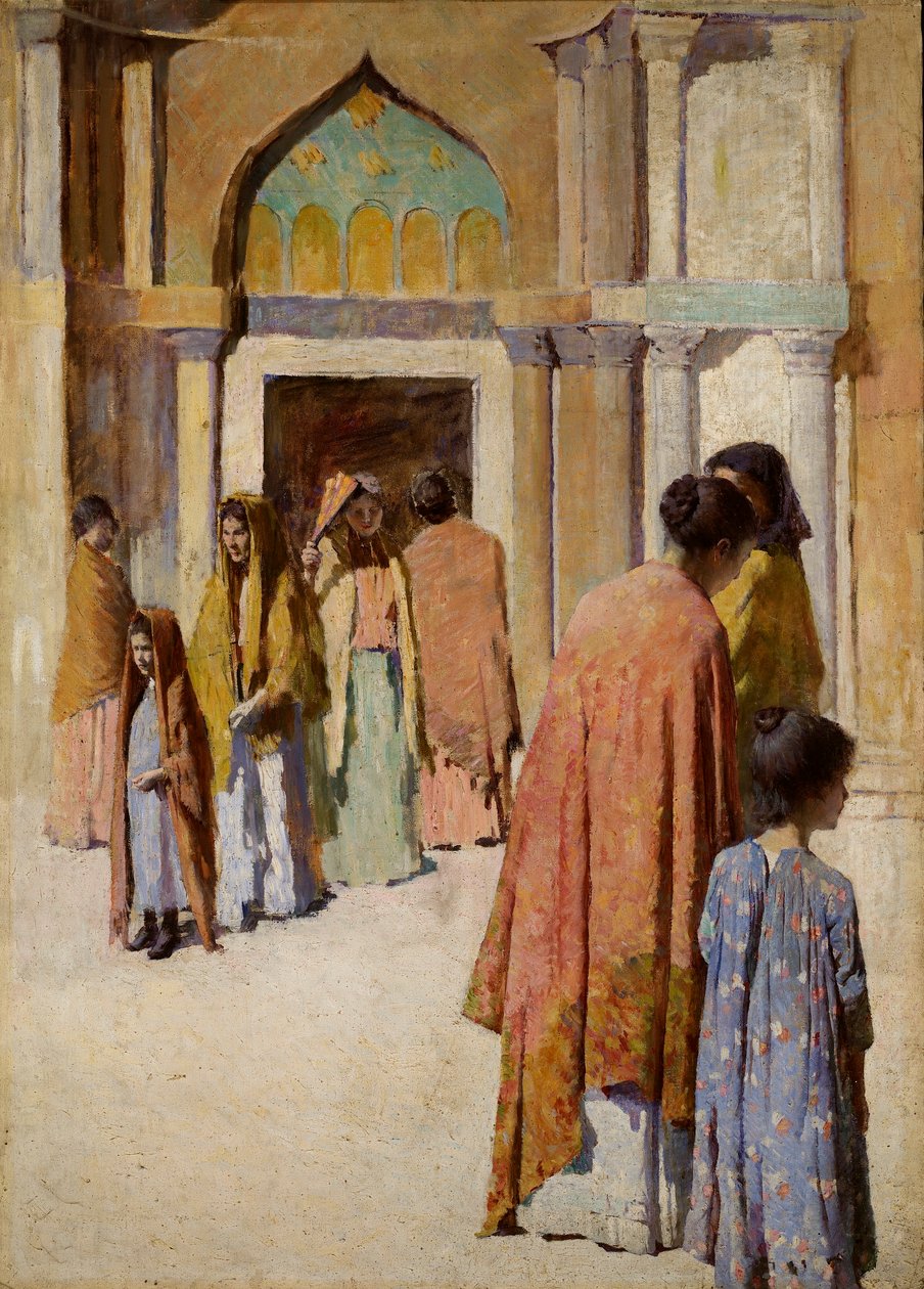 Women Near the Stairs No. I by Frank Edwin Scott