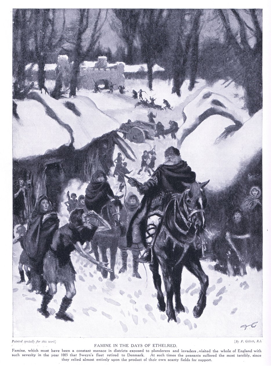 Famine in the Days of Ethelred AD1005 by Frank Gillett