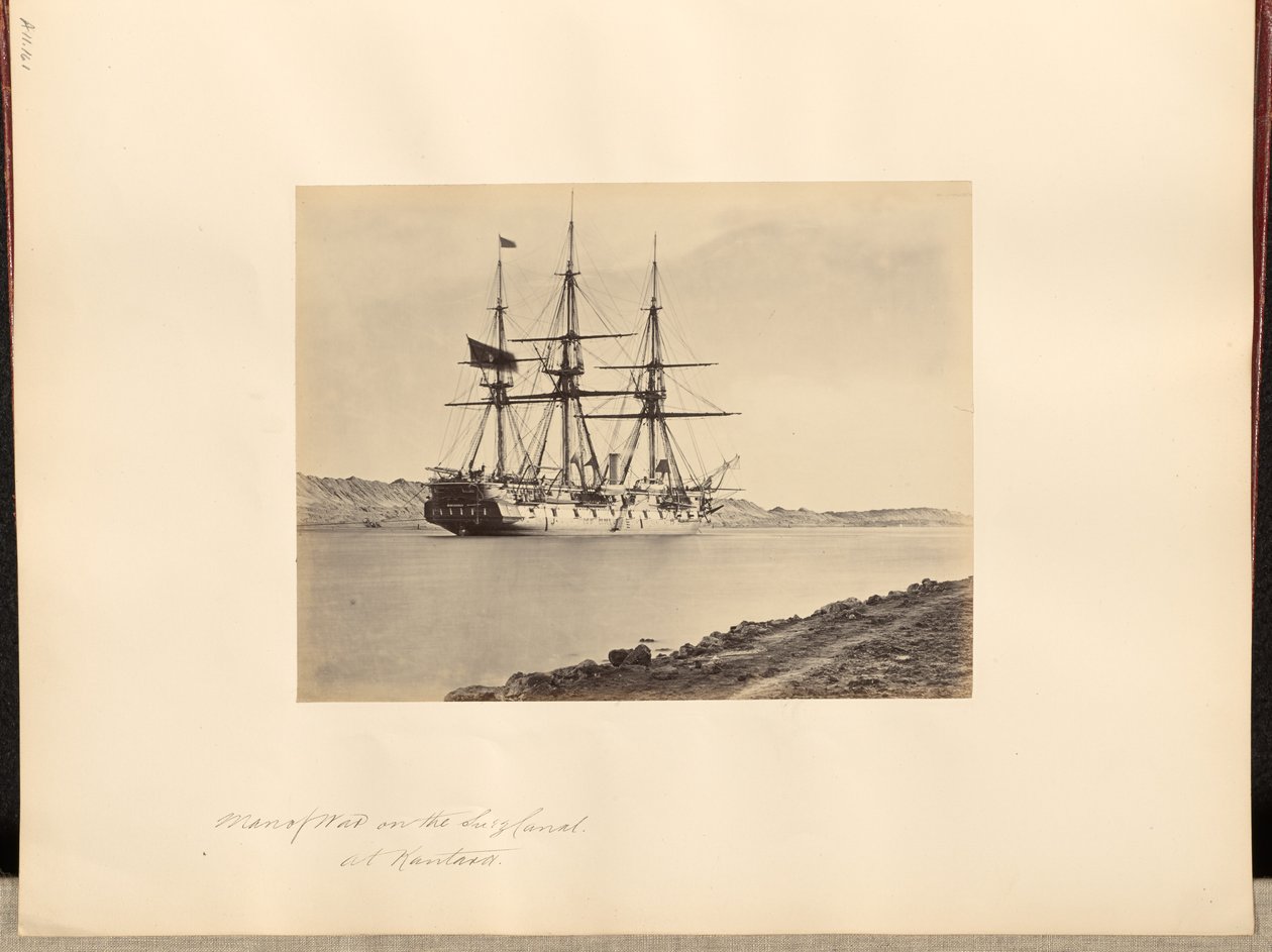 Man of War on the Suez Canal at Kantara by Frank Mason Good