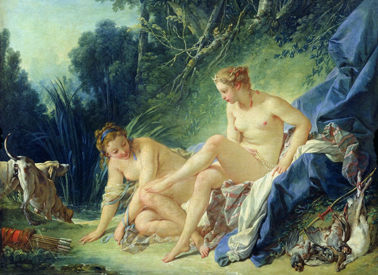 Diana getting out of her bath, 1742 by François Boucher
