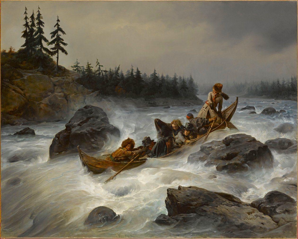 The Duke of Orleans on the Muonio River in Lapland, August 1795 by François August Biard