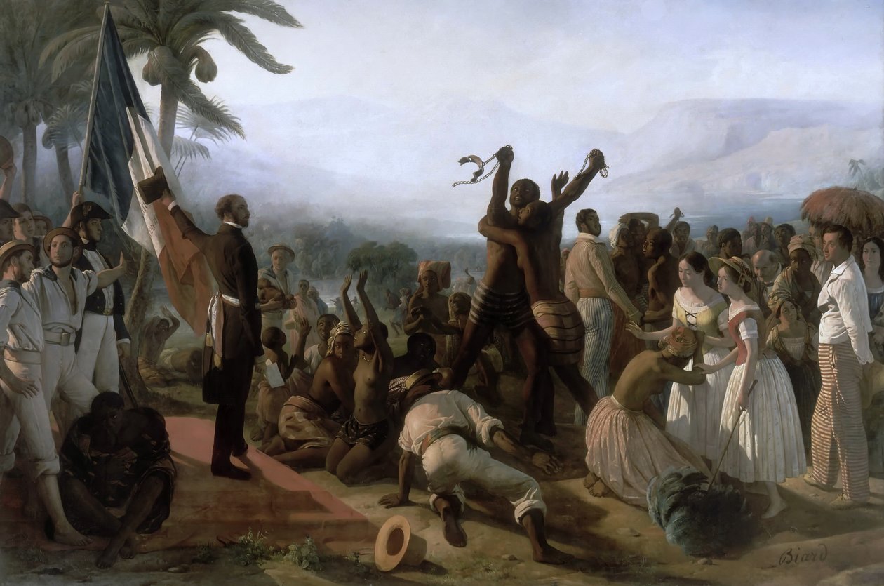 Proclamation of the Abolition of Slavery in the French Colonies, 27 April 1848 by François Auguste Biard
