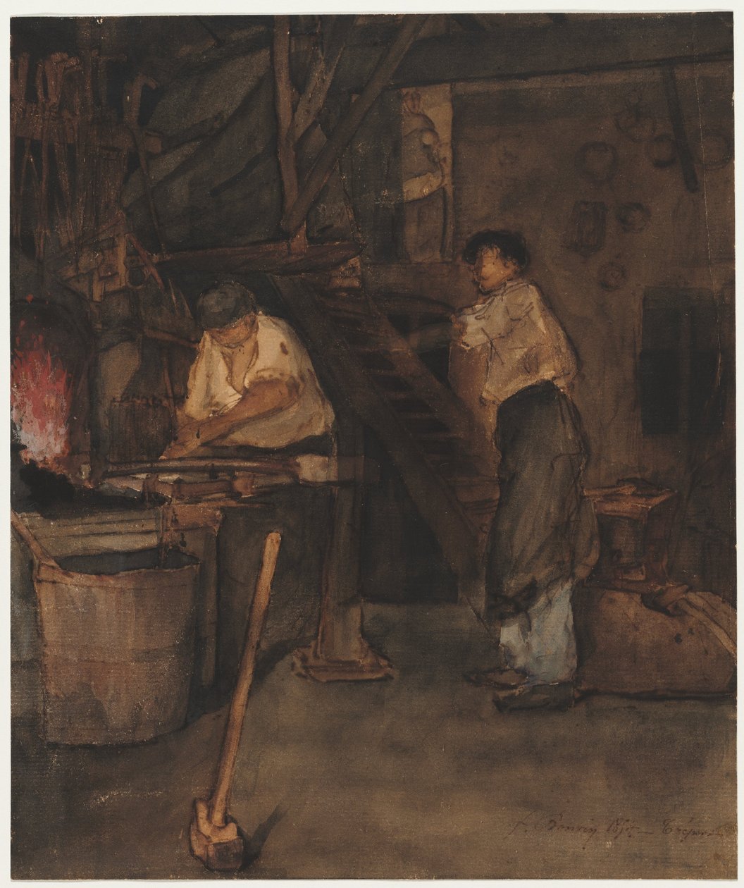 Study for The Blacksmith
