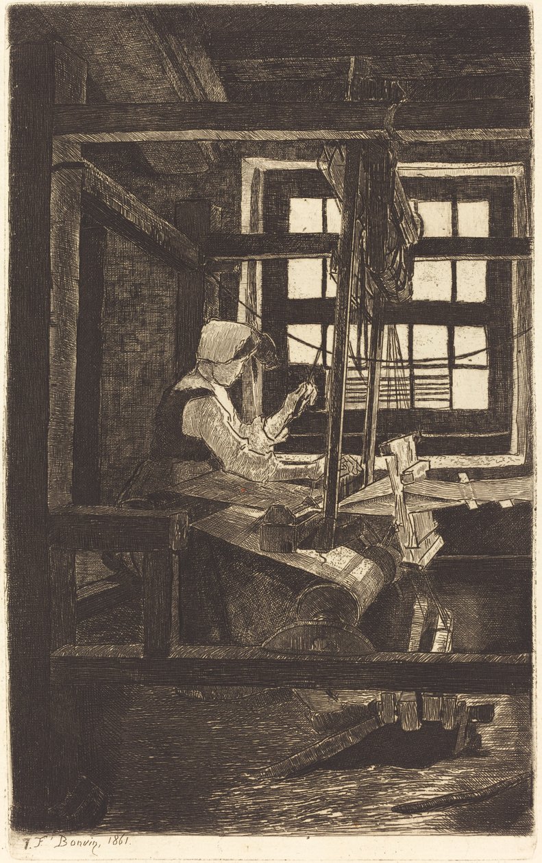 The Weaver by François Bonvin