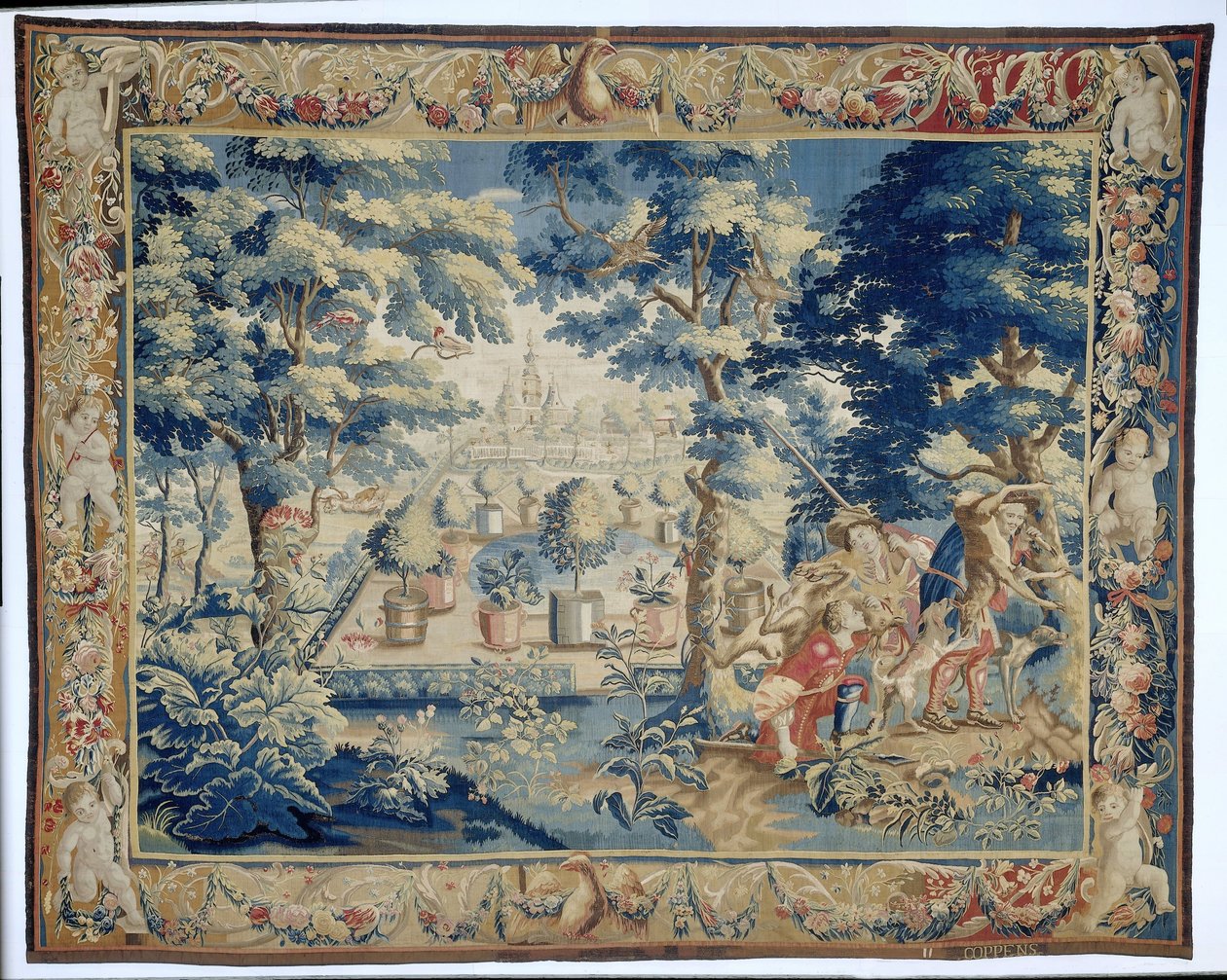 Park View with Hunters and Their Catch by François Coppens