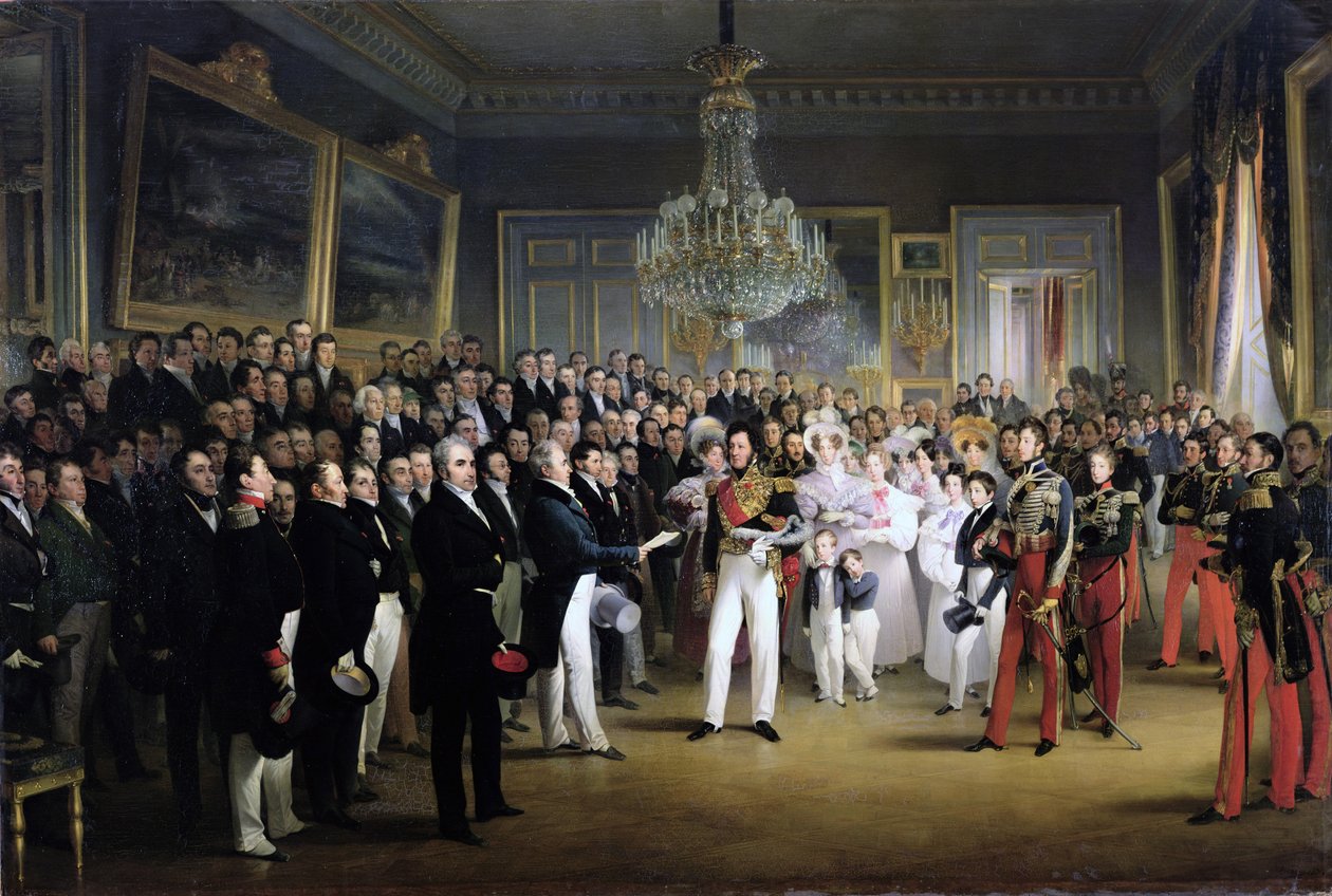 The Chamber of Deputies at the Palais Royal Summoning the Duke of Orleans, 7th August 1830 by François Joseph Heim