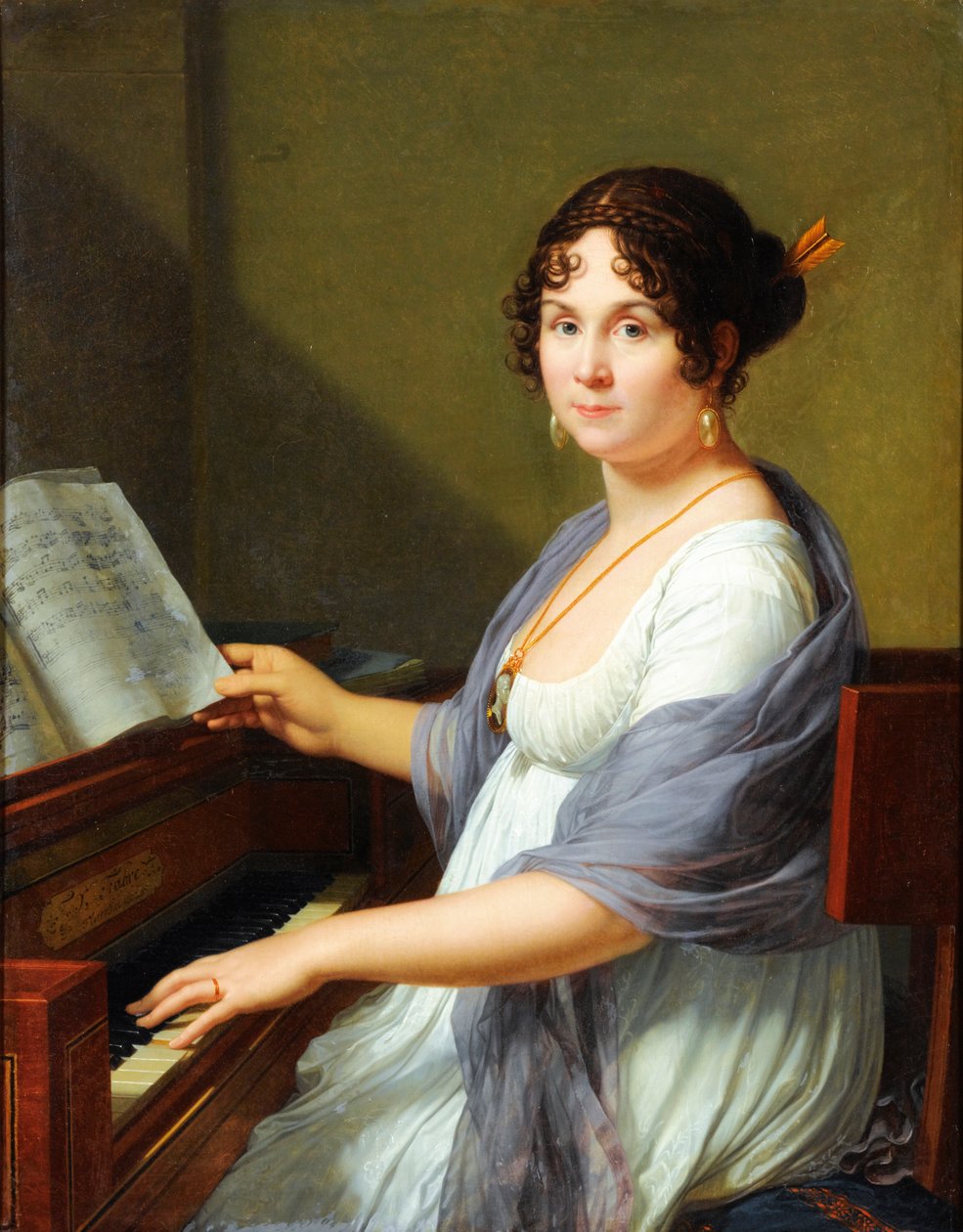 Portrait of Geneviève Aimée Victoire Bertin by Francois Xavier Fabre