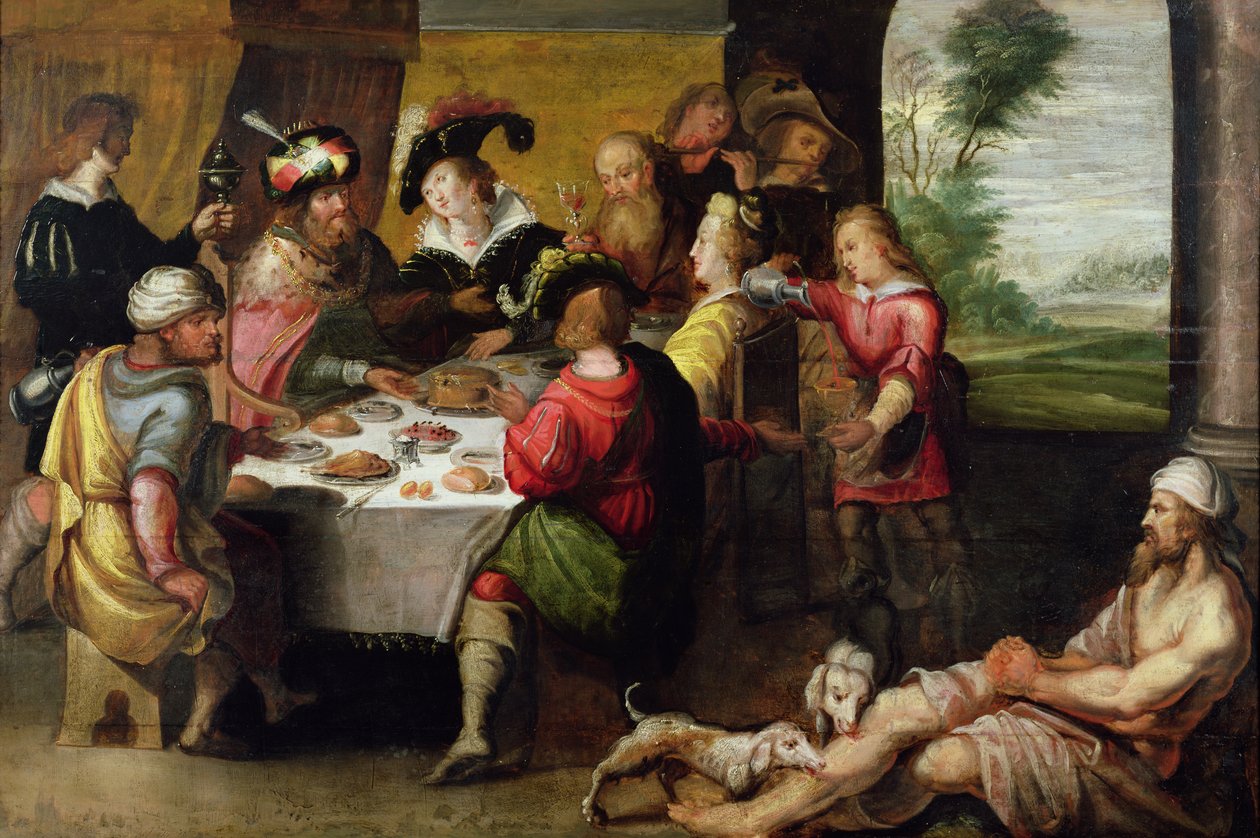 The Parable of the Rich Man and Lazarus by Frans II Francken the Younger