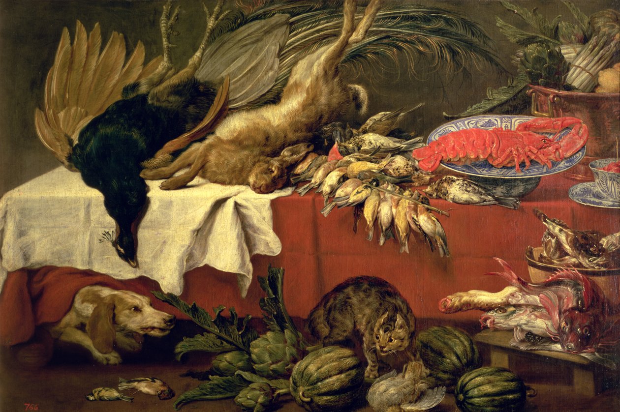 Still Life with Game and Lobster by Frans Snyders or Snijders