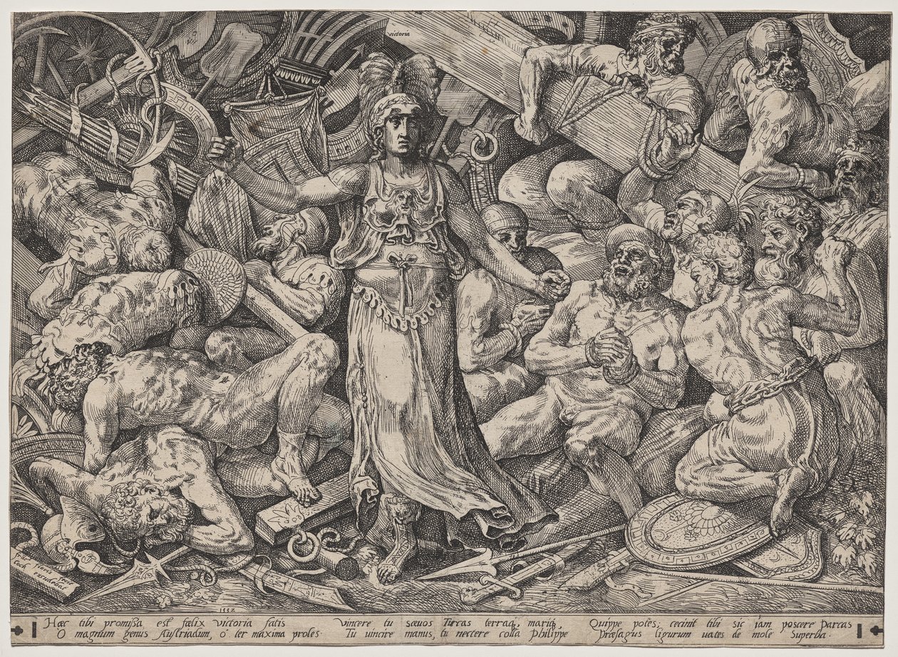 Victory Surrounded by Prisoners and Trophies by Frans Floris the Elder