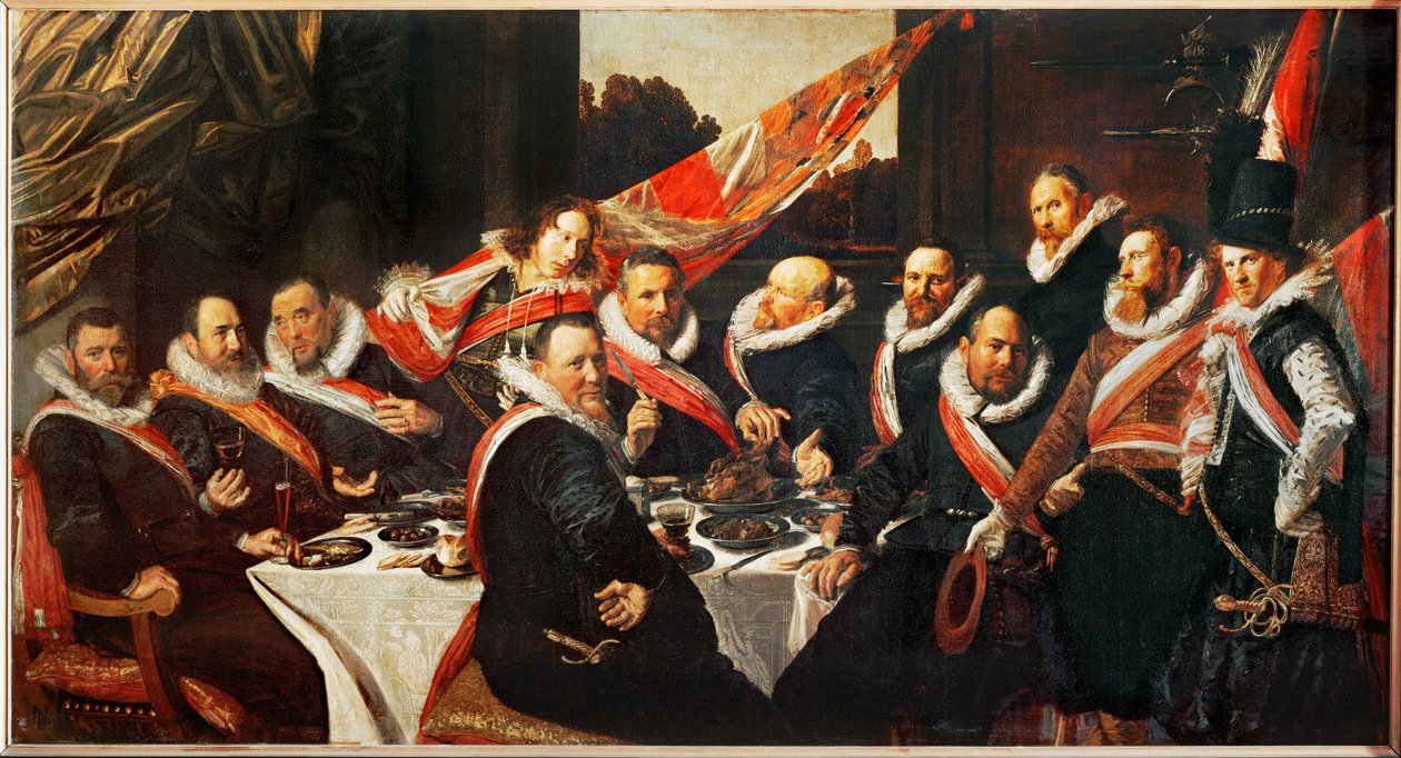 Banquet of the Officers by Frans Hals