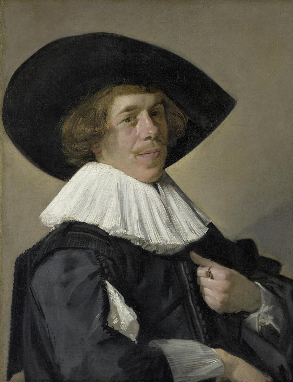 Portrait of Jan Miense Molenaer (?) by Frans Hals