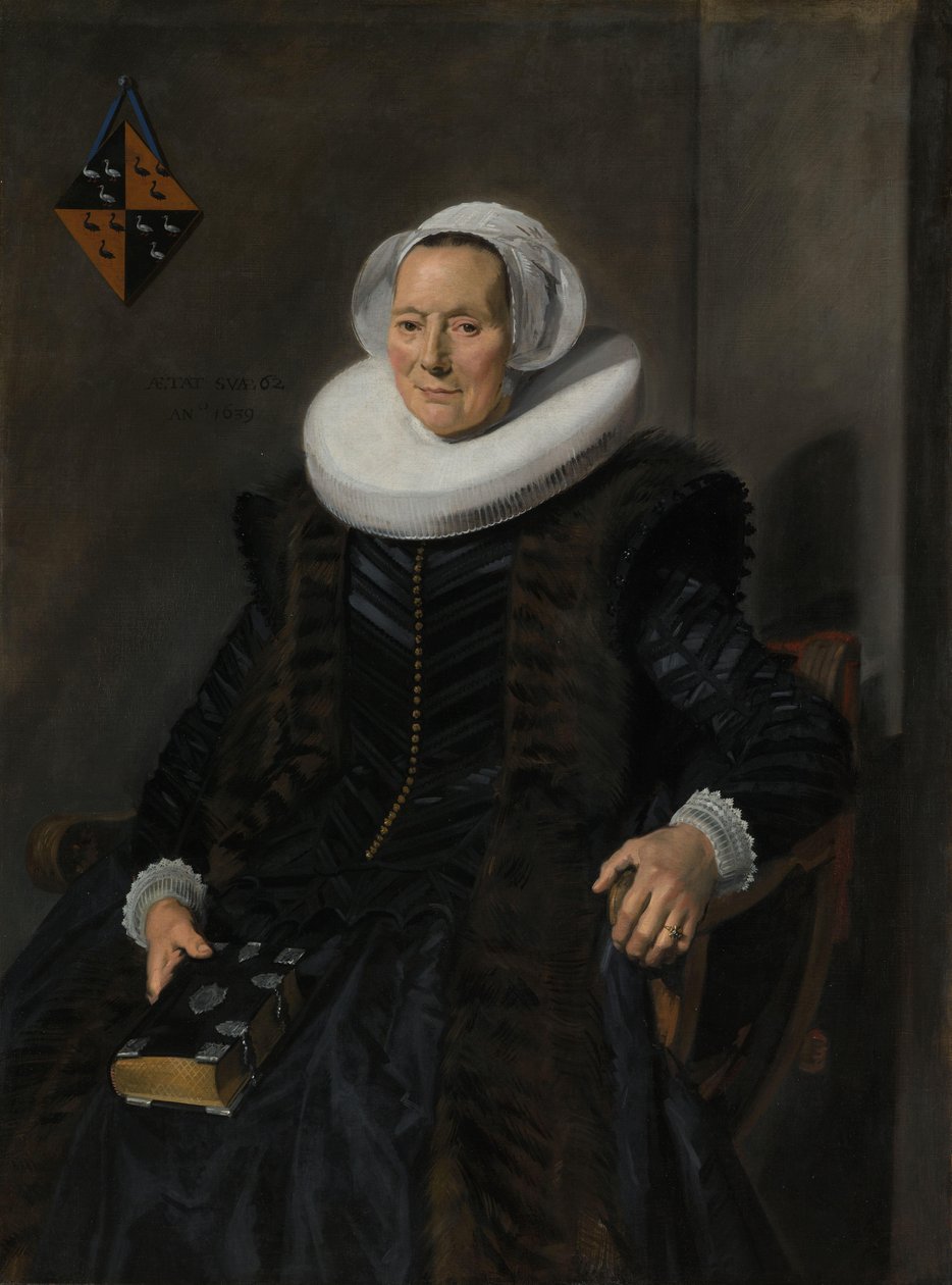 Portrait of Maritge Claesdr Vooght (1577-1644) by Frans Hals