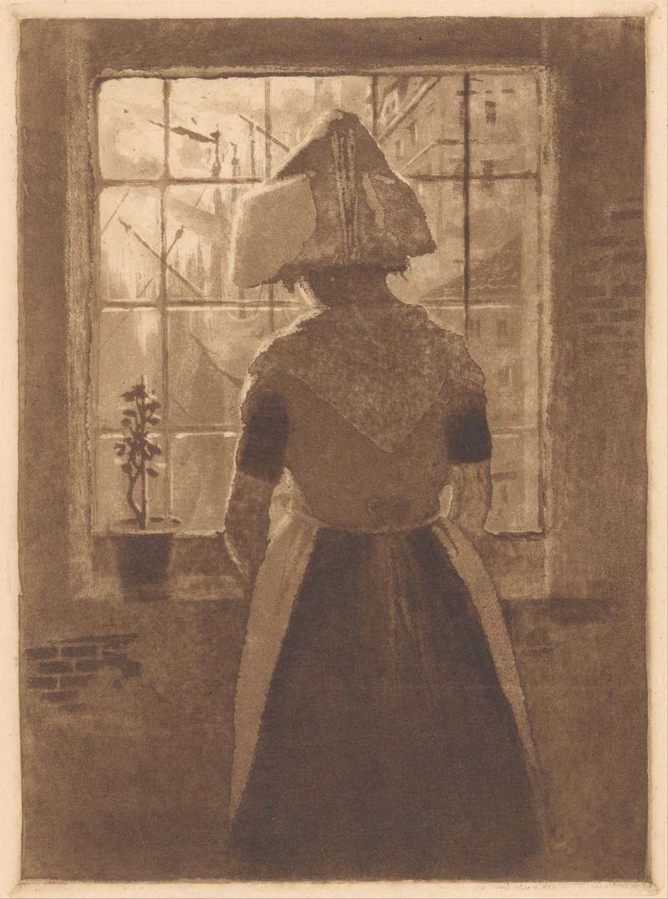 Zeeland Girl at Window by Frans Hermesdorf