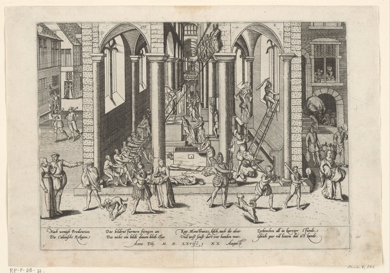 Iconoclasm, 1566 (Series 5: Dutch Events, 1566-1570) by Frans Hogenberg