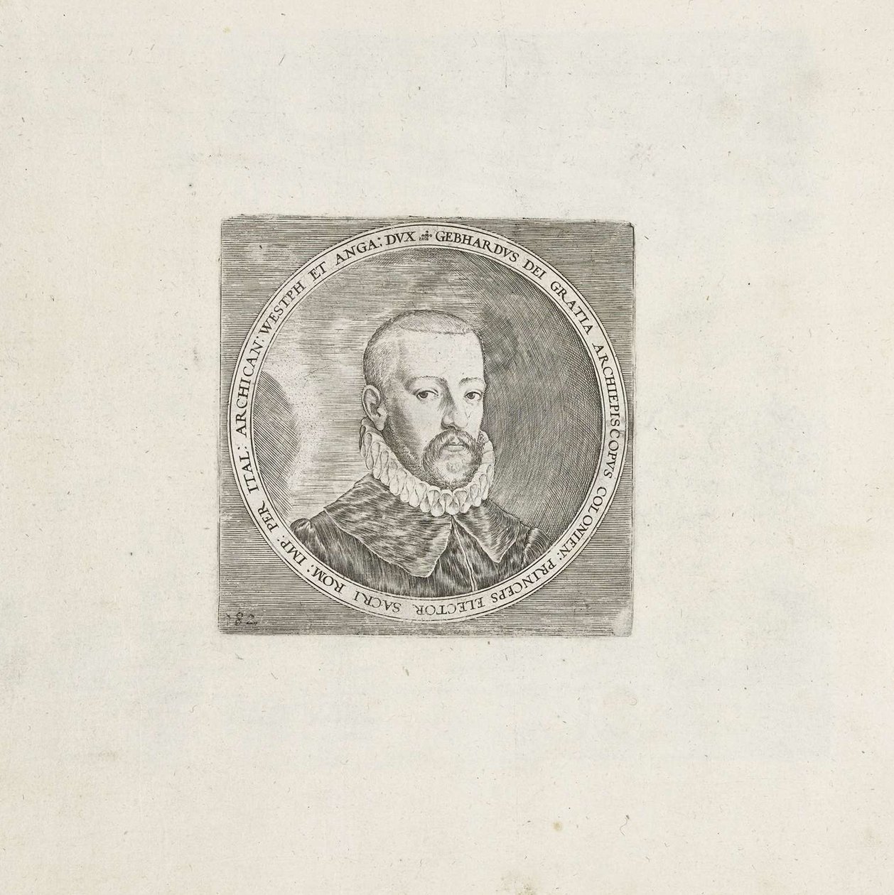 Portrait of Gebhard Truchsess von Waldburg by Frans Hogenberg