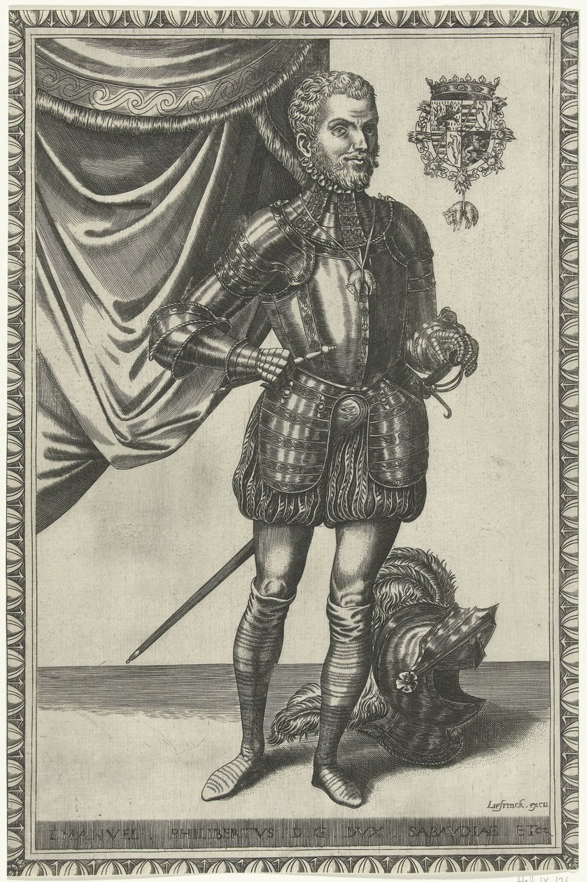 Portrait of Duke Emanuel Philibert of Savoy (Portraits of Kings and Queens Full-Length) by Frans Huys