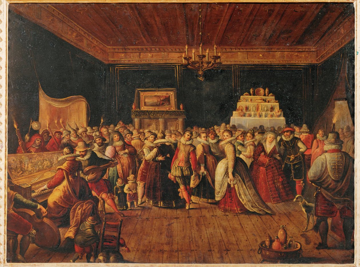 A Ball by Frans II the Younger (school of) Francken
