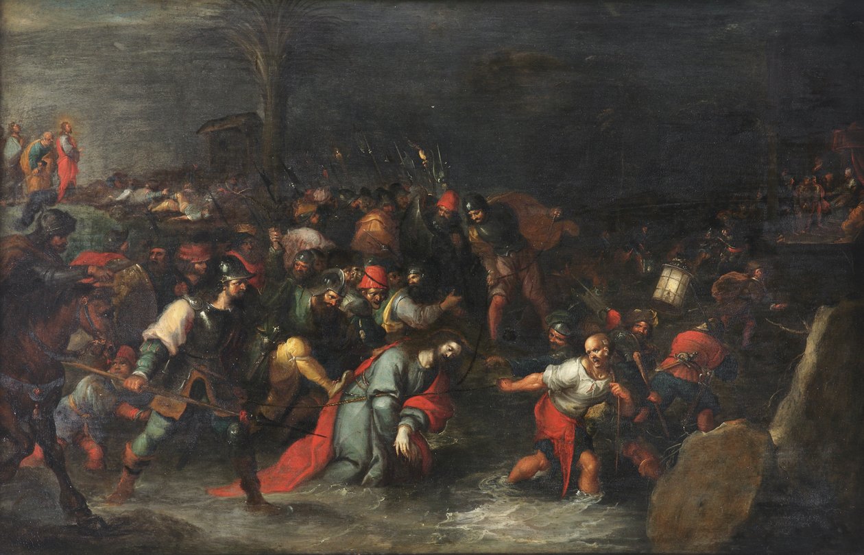 Christ Being Dragged Through the Brook Cedron After His Arrest by Frans II the Younger Francken