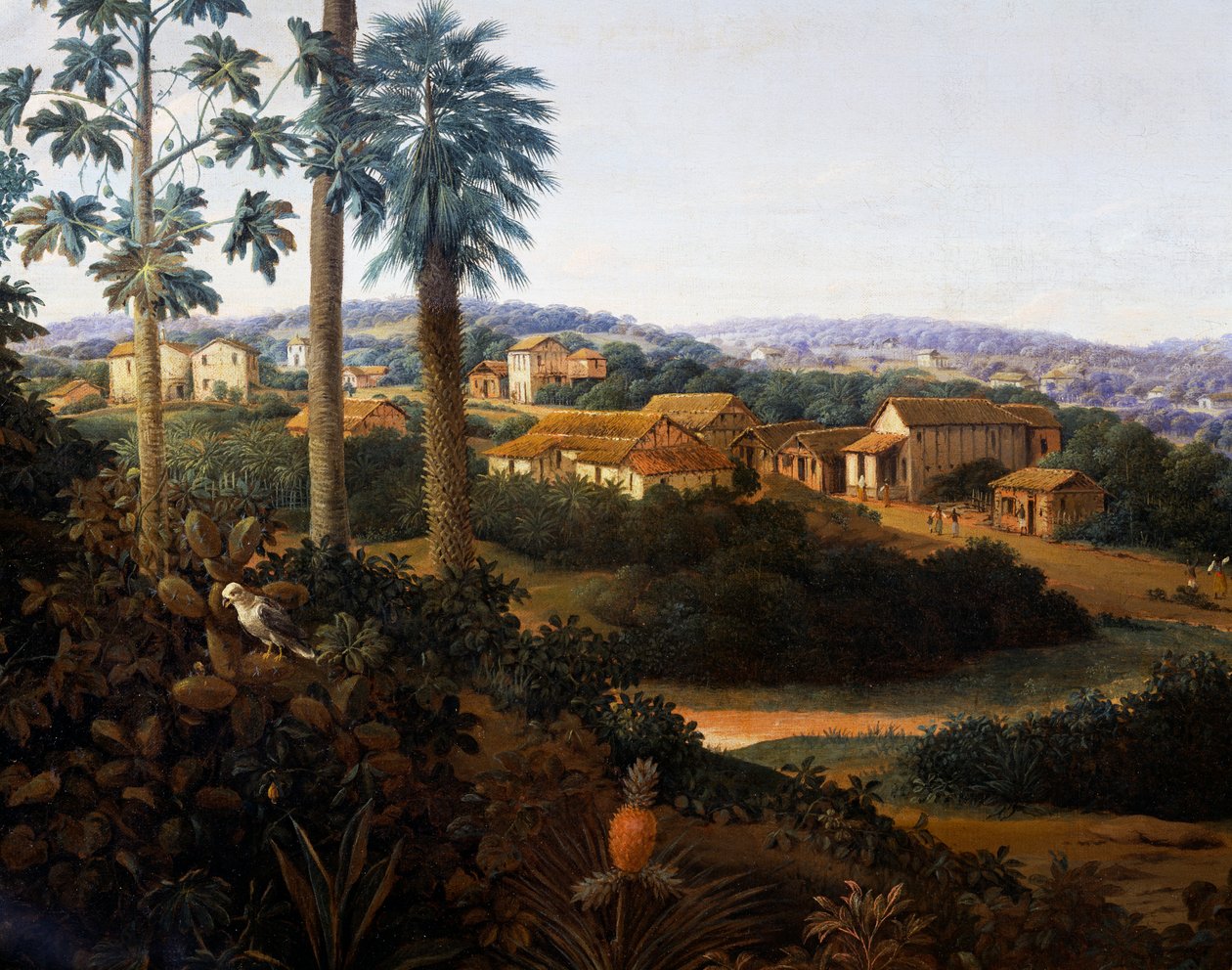 Serinhaem village in Brazil or The home of a sugar cane planter in Brazil by Frans Post