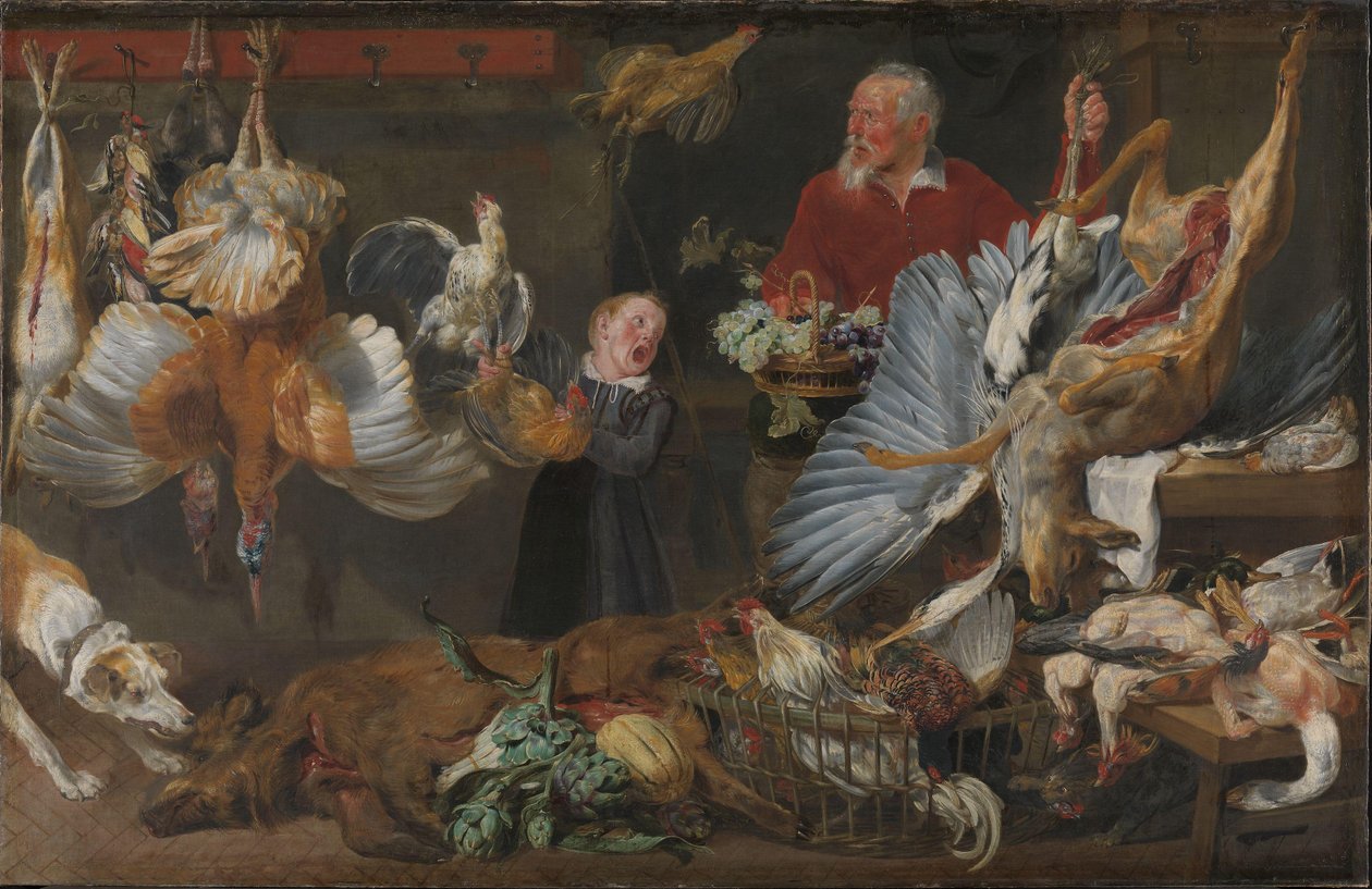 A Game Shop by Frans Snyders or Snijders