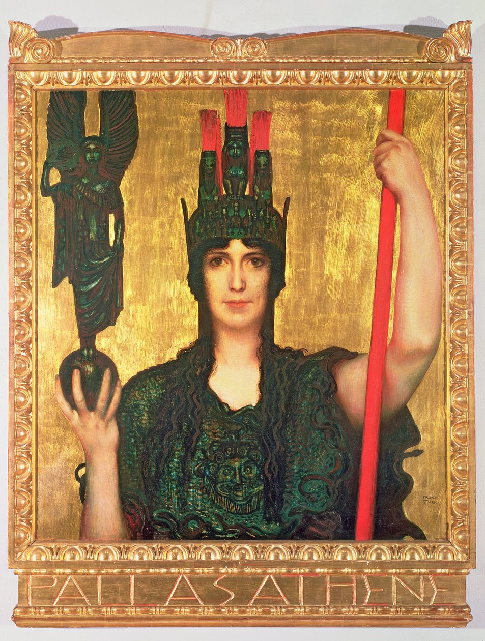 Pallas Athena, 1898 by Franz von Stuck