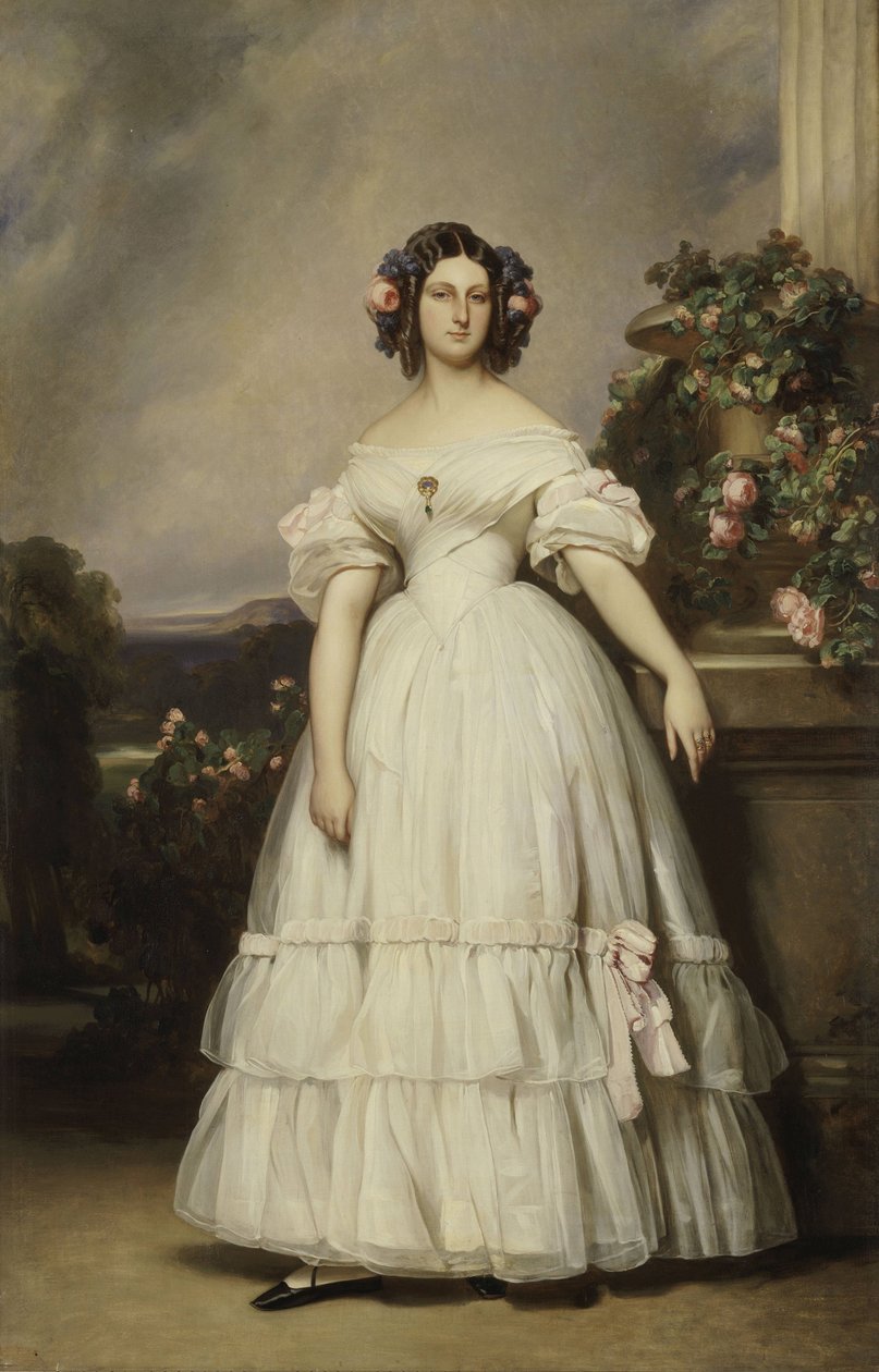 Portrait of Princess Clémentine of Orléans by Franz Xaver Winterhalter