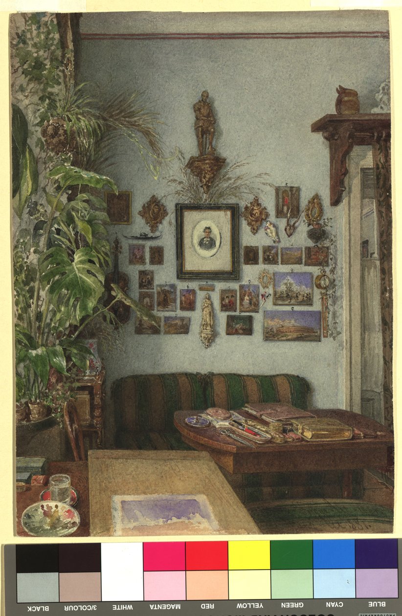 The Studio of the Painter Franz Alt by Franz Alt
