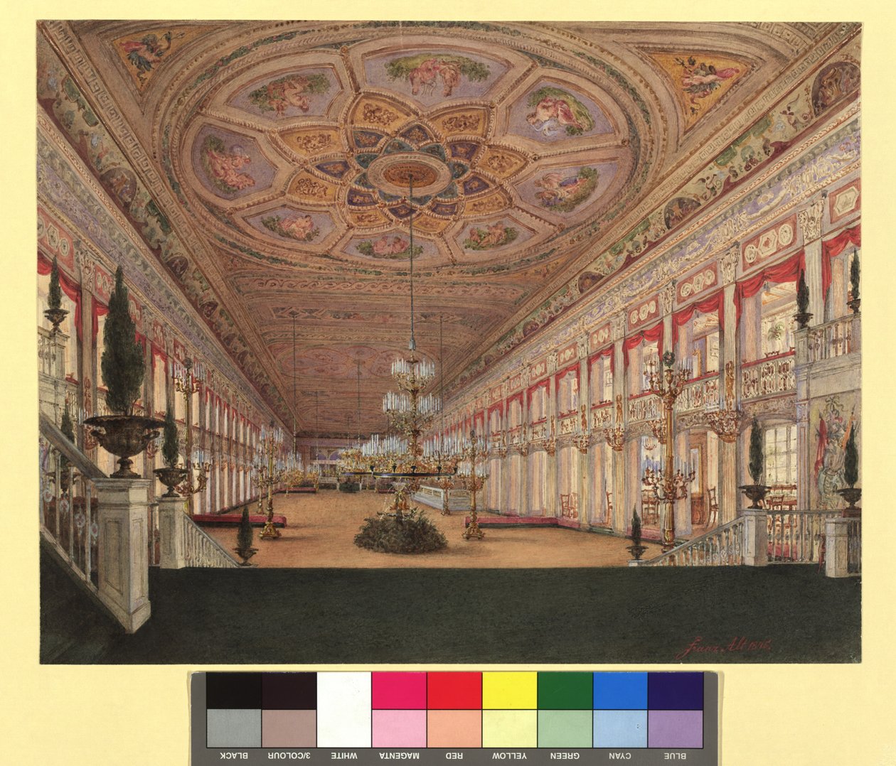 Odeon Hall, Interior View by Franz Alt