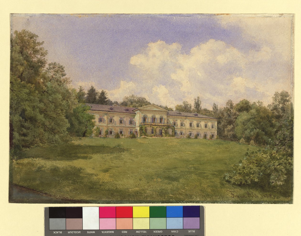 Castle with Park in Weidlingau by Franz Alt