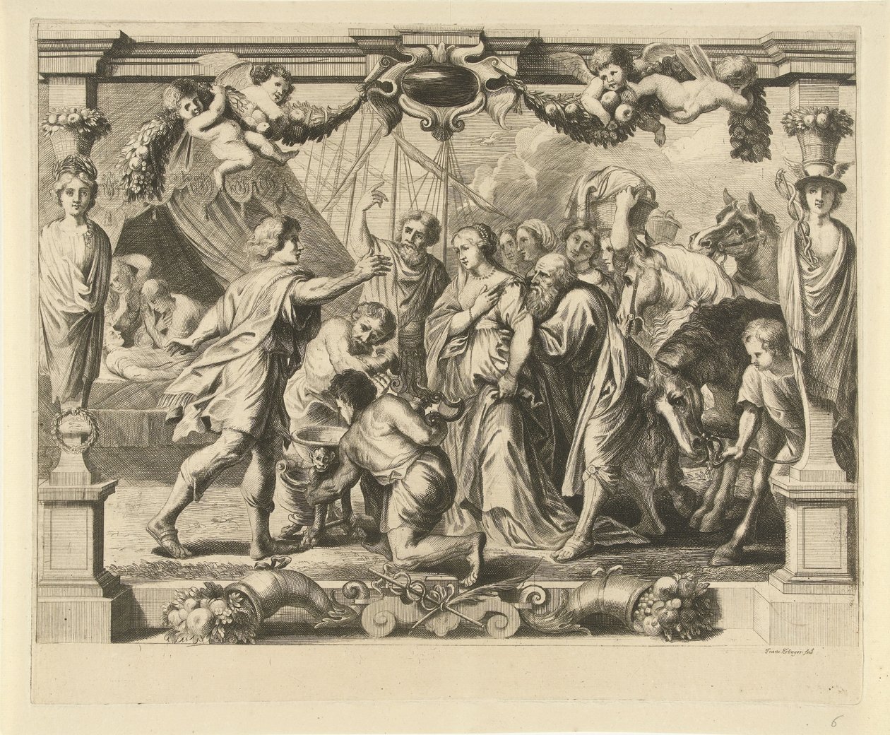 Achilles and Polyxena by Franz Ertinger
