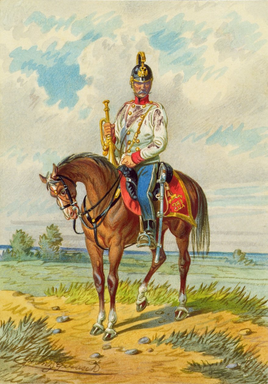 Soldier on Horseback by Franz Gerasch