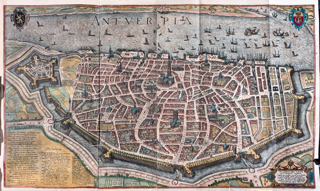 Antwerp, Belgium (engraving) by Franz Hogenberg