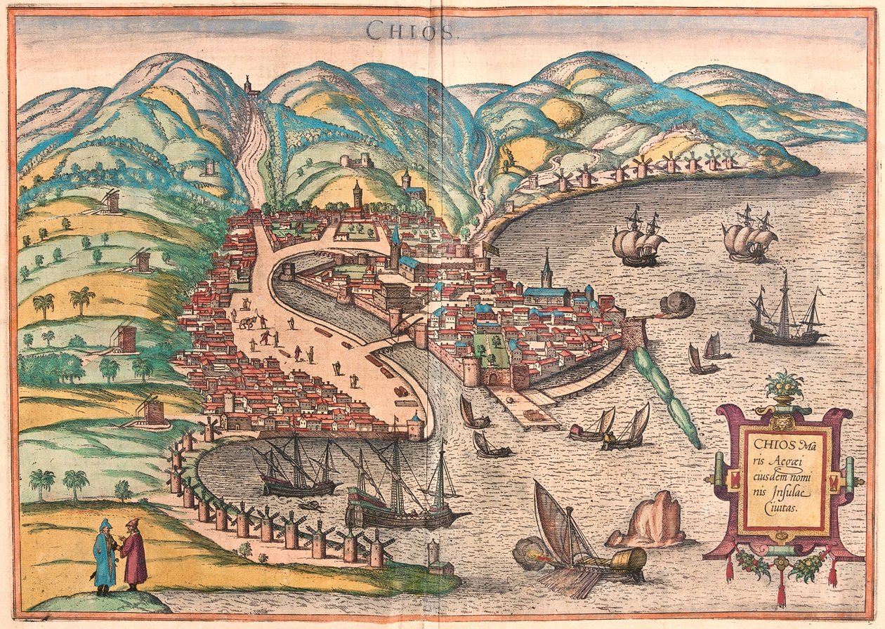 Chios or Chio, Greece by Franz Hogenberg