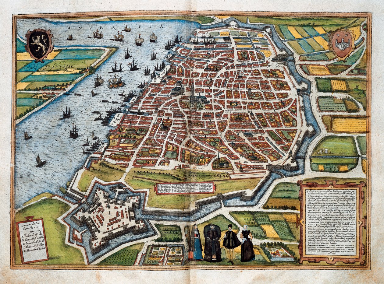 Map of Antwerp, from 