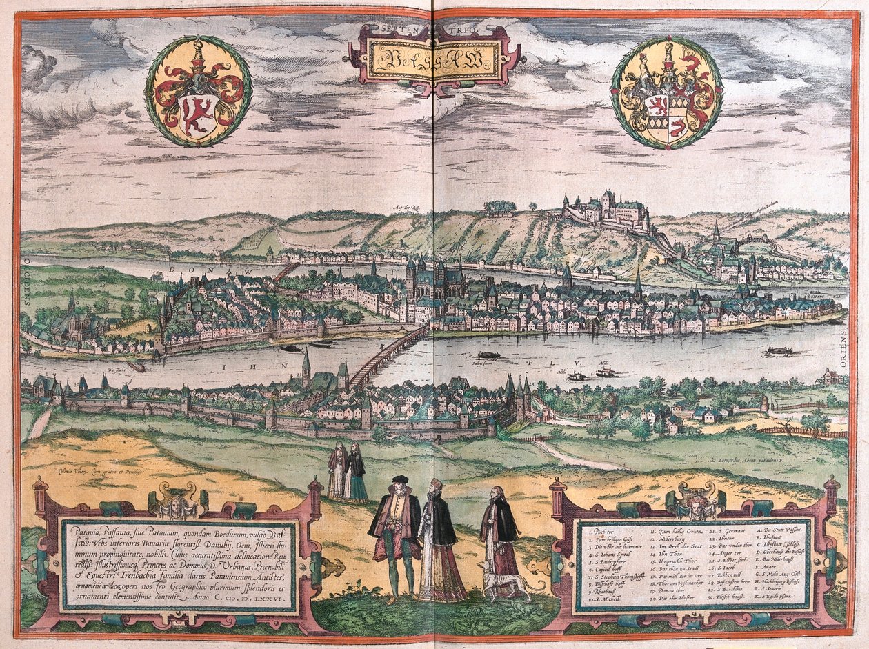Passau, Germany by Franz Hogenberg: Buy fine art print