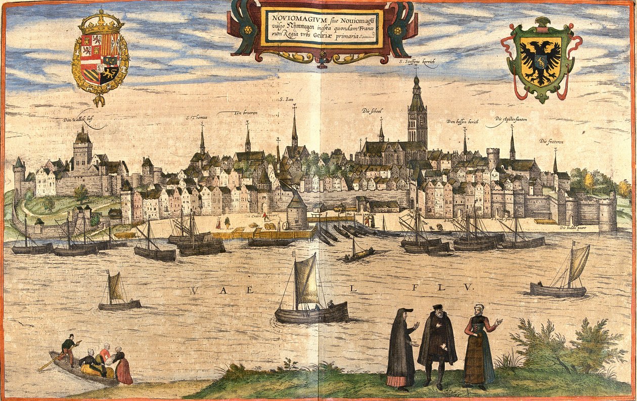View of Nimegue, Netherlands by Franz Hogenberg