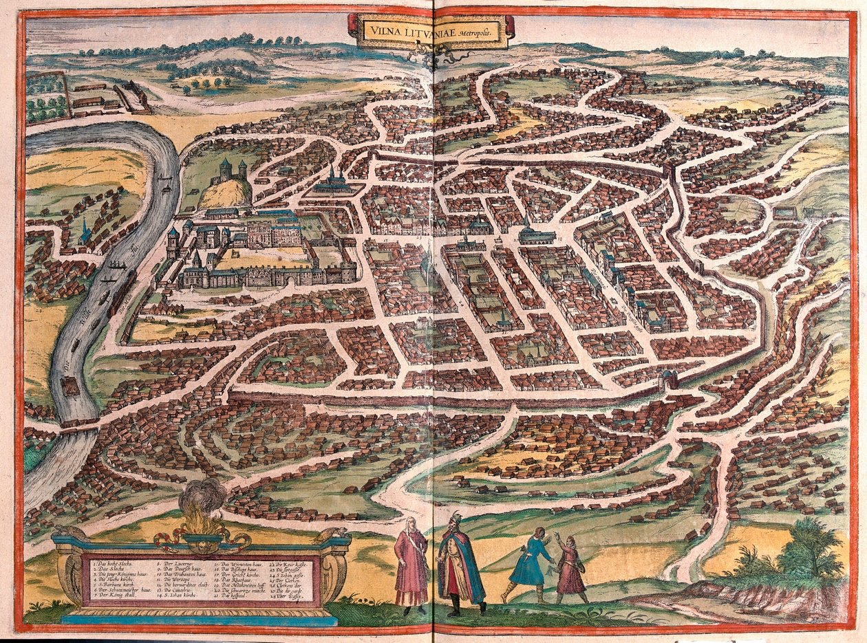 Vilnius, Lithuania (Engraving) by Franz Hogenberg