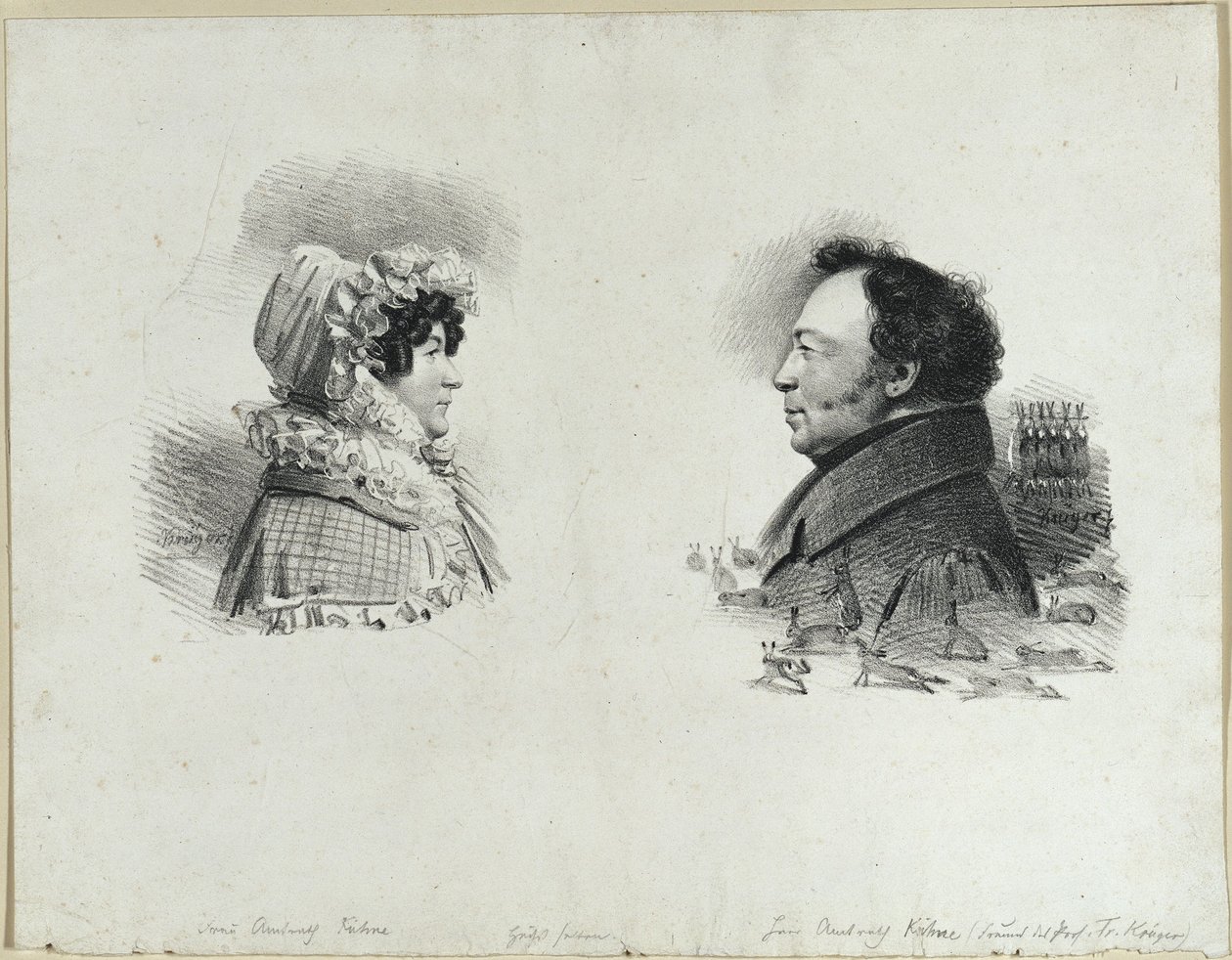 Councillor Kühne and wife by Franz Krüger